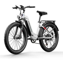 Shengmilo MX06 S hk py r 1000W Moottori 17.5Ah Akku E-Bike 26 Tuuma MTB 42KM/H Shimano 7 Speed City S hk py r 90KM Endurance Valkoinen Vit