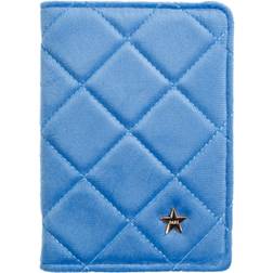 Dark Velvet Quilted Passport Cover Ibiza - Blue