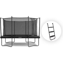 North Trampoline Pioneer Rectangular Trampoline 370x250cm + Safety Net + Ladder