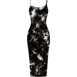 Shein Casual Simple Tie Dye Print Maxi Dress - Summer