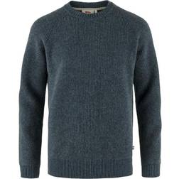 Fjällräven Övik Rib Sweater M Långärmad Herr - Marinblå