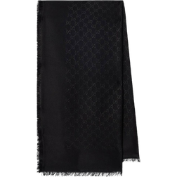 Gucci GG Jacquard Scarf - Black