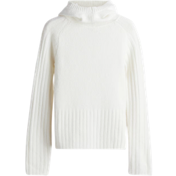 H&M Knitted Balaclava Hoodie - White