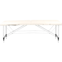 Activeshop ALUMINIUM COMFORT MASSAGE TABLE ACTIV FIZJO 2 SEGMENT CREAM