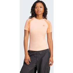 adidas Adicolor 3-Stripes Raglan Slim T-Shirt - Glow Pink