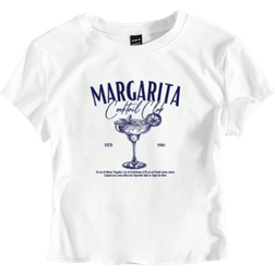 Shein Womens Summer Margarita Cocktail YK Crop Top