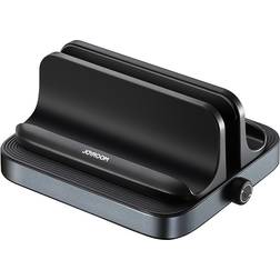 Tauoh Vertical Laptop Stand Adjustable Phone & Tablet Holder Black