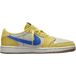 Nike Air Jordan 1 Low OG x Travis Scott W - Canary/Racer Blue/Light Silver/Gum Medium Brown