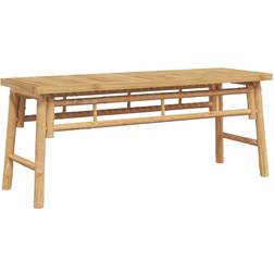 vidaXL Natural Bamboo Medium Durable Outdoor Garden Bench