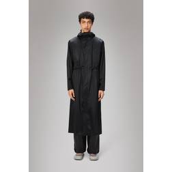 Rains Bold Longest Jacket - Black Grain