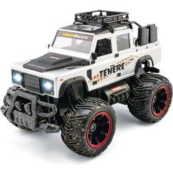 Ninco Racers NH93174 Overlander Ténéré Li-Ion Battery Monster Truck Remote Controlled Car 1/14 Scale with Lights 2.4 GHz Transmitter Grey