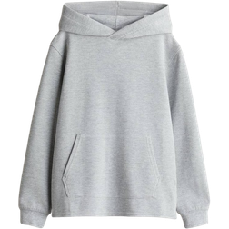 H&M Waffled Jersey Hoodie - Grey