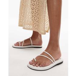 Topshop Jasper Minimalistiske Sandaler - Hvide