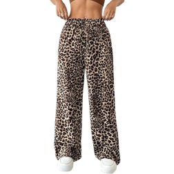 Shein Women Leopard Print Loose Long Pants