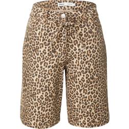 Only Onlnaomi String Aop Bermuda Shorts - Brun