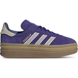 adidas Gazelle Bold Shoes - Collegiate Purple/Wonder White/Gold Metallic
