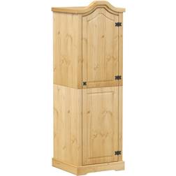 vidaXL Corona 55 x 52 x 170 cm Massiv Furu Garderob 55x170cm