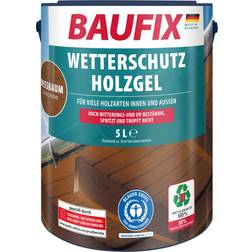 Baufix Wetterschutz-Holzgel nussbaum seidenglänzend, 5 Lasurfarbe Walnut 5L