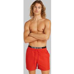 Calvin Klein Badehose Mit Label-Print - Rot