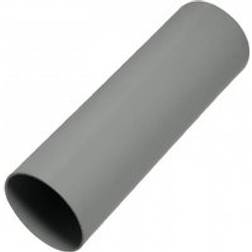 FloPlast Grey Round Downpipe 68mm x 4mtr Grey