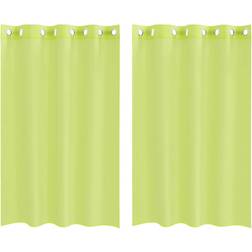 vidaXL Voile Gardiner Med Öljetter 140 x 175 cm Set of 2 140x175cm