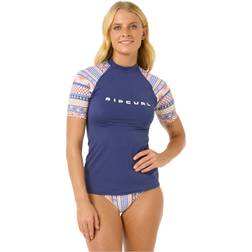 Rip Curl Womens San Carlos Short Sleeve Rash Vest Size 6