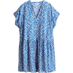 H&M Dame Hvid Crinkled tunikakjole