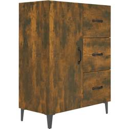 vidaXL Skänk rökfärgad Sideboard 69.5x90cm