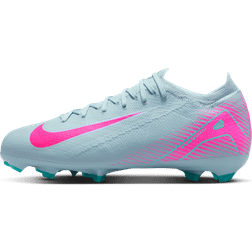 Nike Kids' Mercurial Vapor 16 Pro FG Soccer Cleats - Ocean Cube/Pink Blast