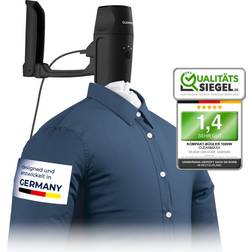 CleanMaxx Hemdenbügler PRO KOMPAKT Schwarz Silber