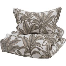 Halvor Bakke Sengesett 200 x 220 cm Dynetrekk Hvit, Beige (220x200cm)