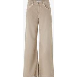 Mango Annie Super Wide Leg Jeans - Brown Wash