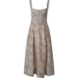 Bardot Robe Midi Corset - Brown