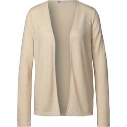 Street One Stickad Look Jacka - Beige