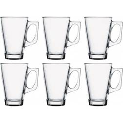 Pasabahce Teglas Med Handtag Vela För Te Set Om 6 Mugg 25cl 6st
