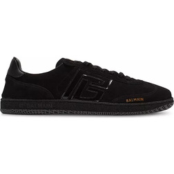 Balmain Men's Swan Mixed Leather Sneakers BLACK 43 10D US
