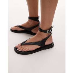 Topshop Jeremiah Toe Thong Sandal - Black