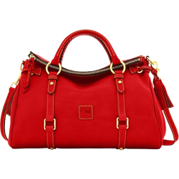 Dooney & Bourke Women's Florentine Large Leather Satchel Bag in Red (One Size)