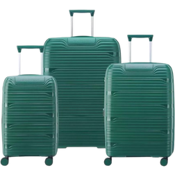 Delsey Dune Securitech Set 3 Valises Resväskar Grön S M L