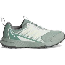 adidas Terrex Tracefinder Trail Hiking Shoe - Silver Green/Off White/Fig