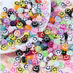 Shein 100pcs/set Creative Expression Pattern DIY Bead For Women For DIY Jewelry Making