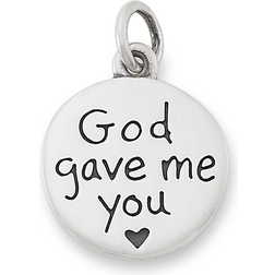 James Avery God Gave Me You Charm - Silver