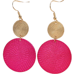 Shein 1pair Minimalist & Elegant Big Round Drop Earrings For Women's Daily Wear