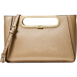 Michael Kors Chelsea Large Convertible Clutch Gold One Size
