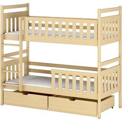 thematys® Med Lådor 80x200 Cm Furu Våningssäng 90x200cm
