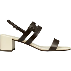 Tory Burch Ines Heeled Sandal - Cocoa/Light Cream