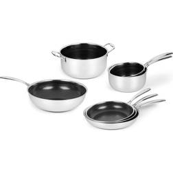 Norskaer Non-stick Master Sæt med låg 7 dele