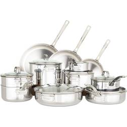 Viking Culinary 3-Ply 17-Piece Cookware Set with lid 17 Parts