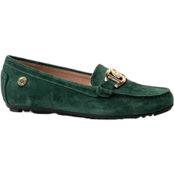 Novita Parma Royal Mörkgröna loafers mocka Green