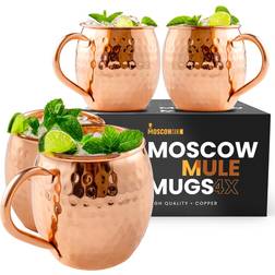 Moscow Mule Kopparmuggar Set Med 57 520 ml Mugg 47.3cl 4st